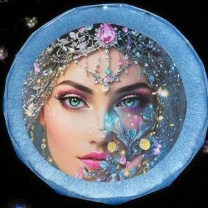 NORE’S NOVELTIES Set of 2 Geometric Handcrafted Coasters “GAZE OF CATINA”